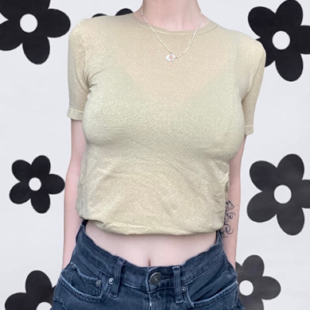 Sparkly Gold Tee
